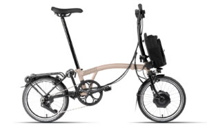 Brompton C-Line Electric - 12 Speed - 16 Zoll 300Wh 12K Faltrad - Dune Sand