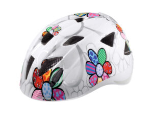 Alpina Ximo Flash Kinderhelm white flower