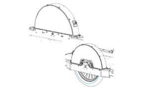 Fleximodal Runner-Kit Wheel Covers - Schwarz Silber
