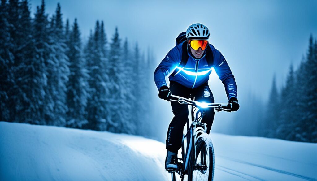 E-Bike Fahrradbeleuchtung im Winter