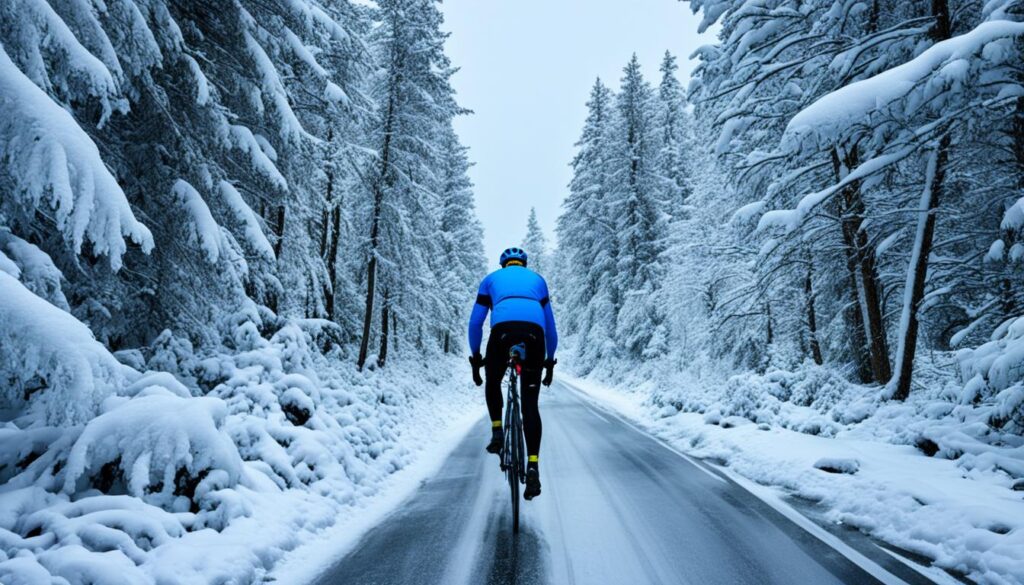 Radfahren bei Glatteis