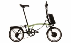 Brompton C-Line Electric Explore - Typ H - 16 Zoll 300Wh 12K Faltrad - Matcha Green