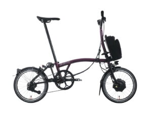 Brompton P-Line Electric Urban 4-speed - Typ M - 16 Zoll 300Wh 4K Faltrad - Amethyst Lacquer