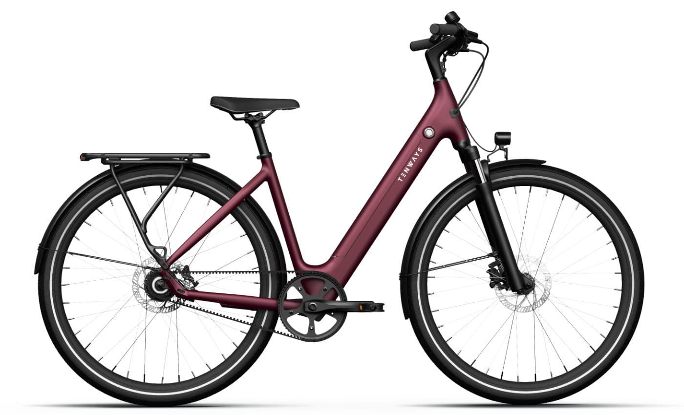 Tenways CGO800S - 28 Zoll 460Wh 1N Wave - wild berry